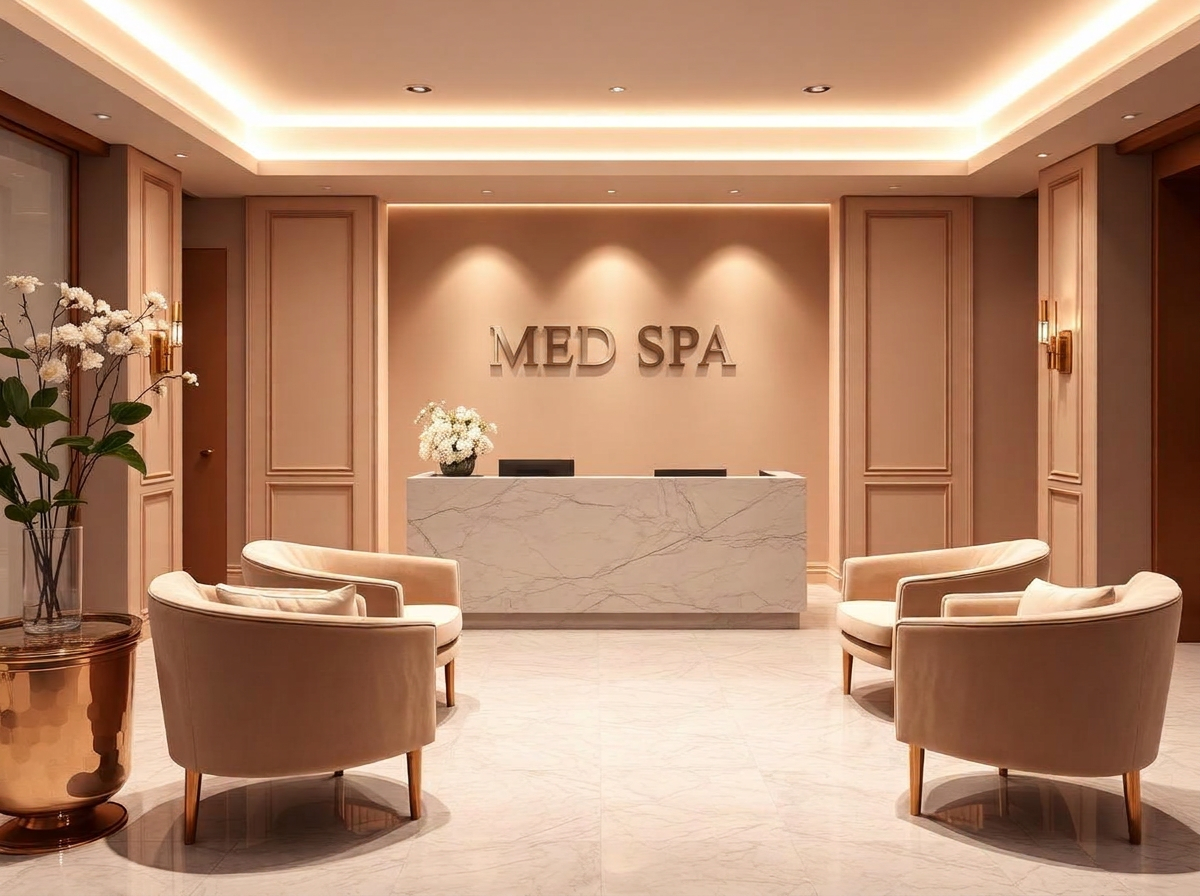 Consultation lounge at Laser Perfection med spa